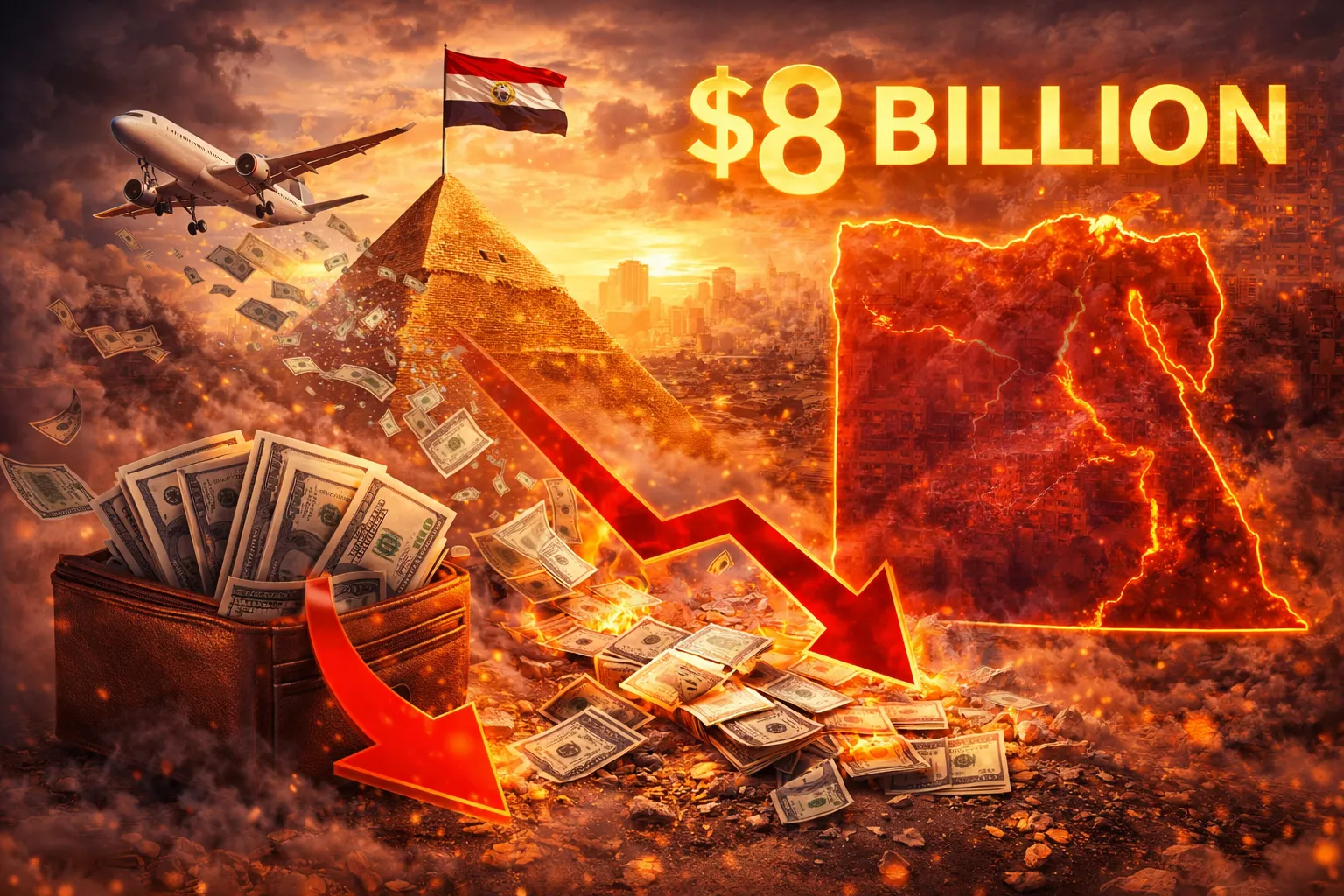 8 مليارات دولار استثمارات أجنبية خرجت من مصر